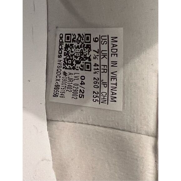 Adidas Women's White Black Gum Samba Jane Leather Sneaker Shoes Size 9 NWOT - Picture 7 of 9